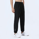 Sweat Wicking Pants Ice Silk Sports Pants Woven Elastic Breathable
