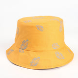 Bucket Hat Fishing Cap Cotton Print Fisherman Hat Female Summer Street Print