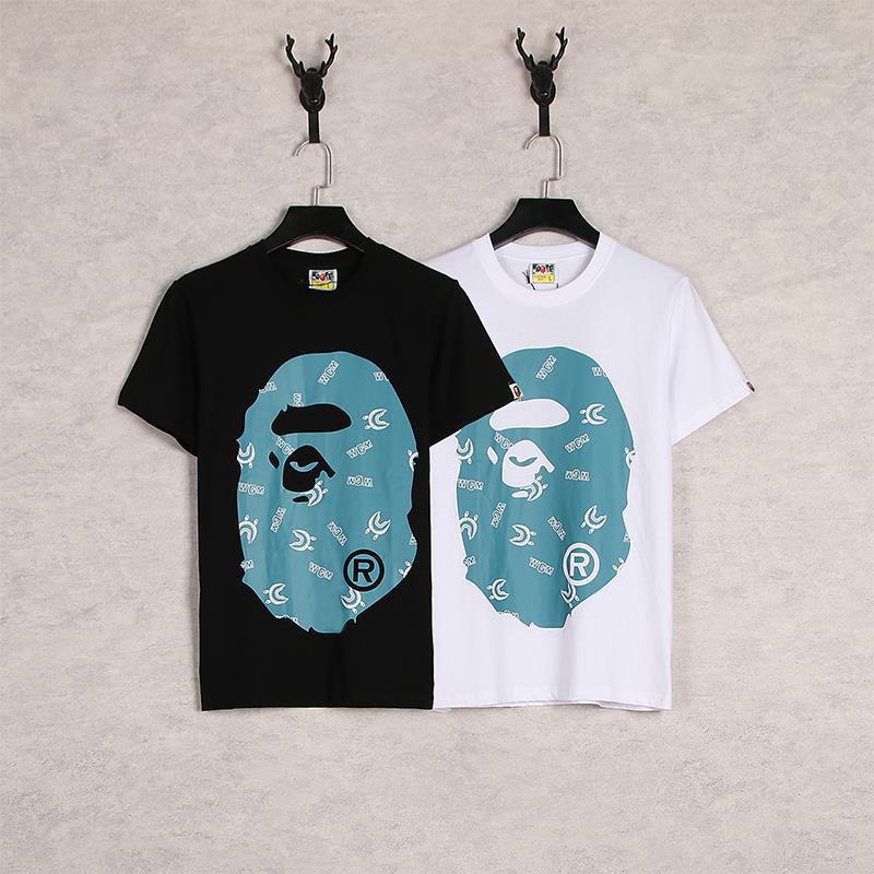 Bathing Ape T Shirt Cartoon Anime Loose Teen Summer Casual T-shirt