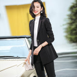 Interview Suit Women's Black Suit Jacket Women's Spring and Autumn plus Size Suit
