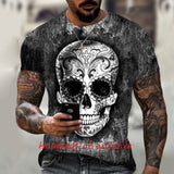 Skull T Shirt Summer Hot Men's 3D Skull Printed T-shirt