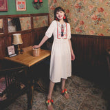 Coachella Music Festival Outfits Embroidery Tassel Holiday Dress