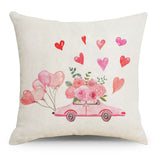 Valentine's Day Pillow Covers 4 Piece Random Styles Together, Love Festival Home Pillow Cushion Cover