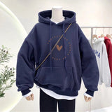 Bearbrick Hoodie Hooded Autumn Sweater Slimming Oversize Ladies