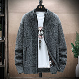Men's Jackets Autumn and Winter Men's Fleece Padded Coat Sweater
