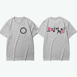 Squid Game Costume Casual Printed Men's and Women's Short Sleeve T-shirt