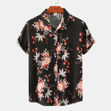 Camp Collar Shirt Floral Short Sleeve Printed Shirt