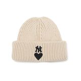 Boston Winter Hat Autumn and Winter Woolen Hat Couple Embroidery Men and Women Knitted