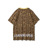 Bathing Ape T Shirt Spring/Summer Camouflage Leopard Print Short Sleeve T-shirt