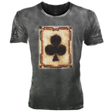 Man T Shirt Printed Straight Sports Green T-shirt