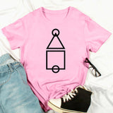 Squid Game Costume Printed Short Sleeve Pullover Short Sleeve T-shirt