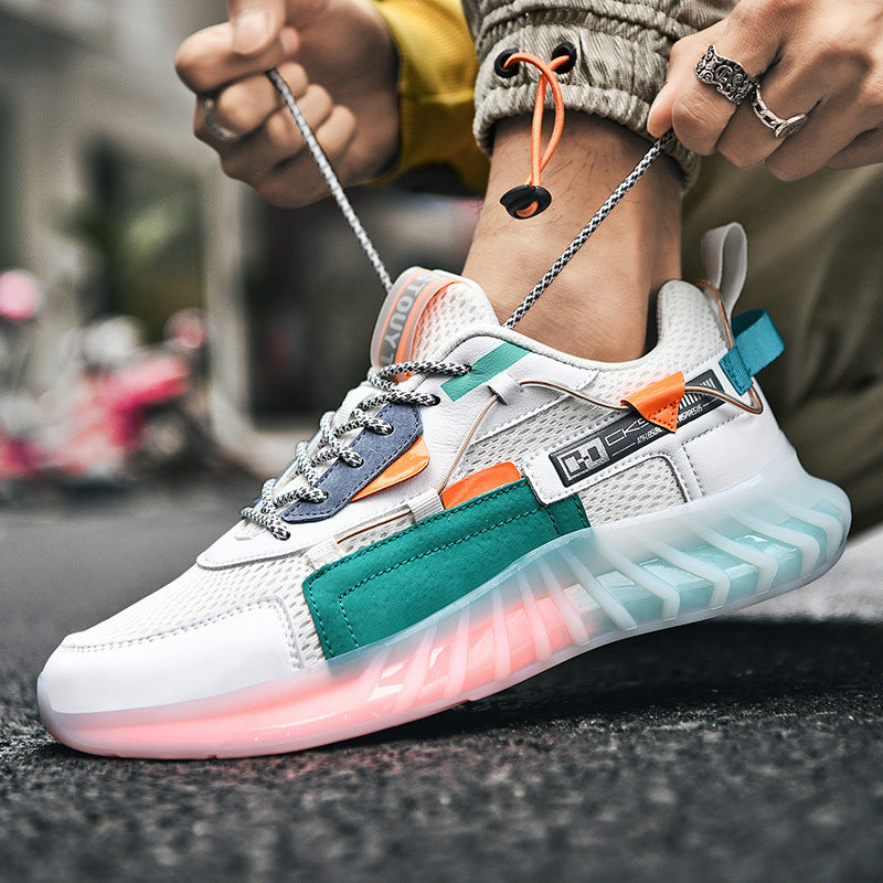 Men's Sneaks & Athletic Jogging Shoes Spring Coconut Shoes Men's Sneakers Men's Mesh Stitching Running Shoes
