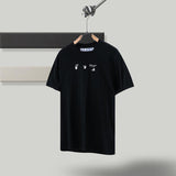 Off White T Shirt Ow Men'S Short Sleeve Tshirt Cotton Round Neck Loose Owt