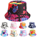 Bucket Hat Fishing Cap Cotton Print Fisherman Hat Printing Pattern Bucket Hat Male and Female Households