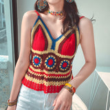 Coachella Music Festival Outfits Color Matching Camisole Short