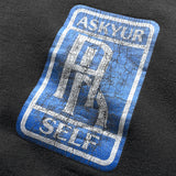 Askyurself Hoodie Wash Old Crack Terry round Neck Sweater