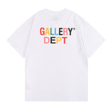 Gallery Dept T Shitrs Summer Color Letter plus Size Short Sleeve