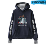 Never Broke Again Hoodie All-Match False Two-Piece Sweaters