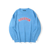 Men Sweater Character Printed Sweater Men's round Neck Sweater Trendy Pullover