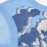 Men Sweater Vest Men's Loose Sleeveless Sweater Idle Style Outer Vest