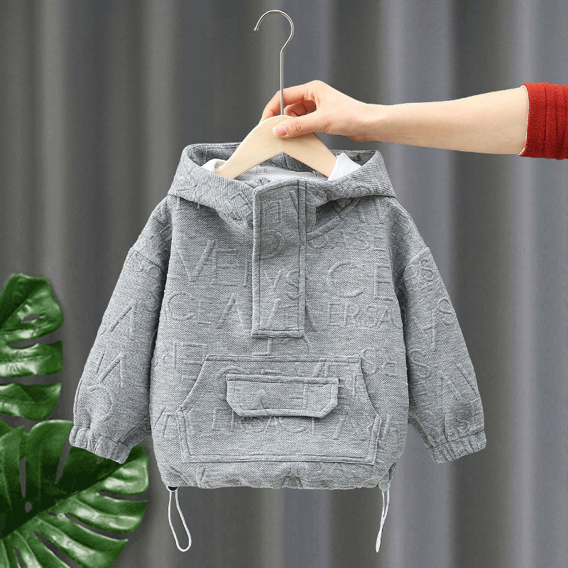 Toddler Boys Sweater Men's Sweater Spring and Autumn Hooded Clothes