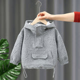 Toddler Boys Sweater Men's Sweater Spring and Autumn Hooded Clothes
