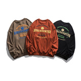 Crew Neck Sweatshirts for Men Men's Autumn Letter Printed round Neck Men's Clothing