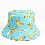 Bucket Hat Fishing Cap Cotton Print Fisherman Hat Flower Fashion Basin Hat for Men and Women Casual Sun Hat