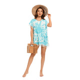 Coachella Music Festival Outfits Printed Tassel Casual Loose Beach