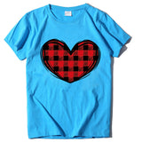 Valentine's Day T Shirts Couples Printed Women's T-shirt Loose T-shirt