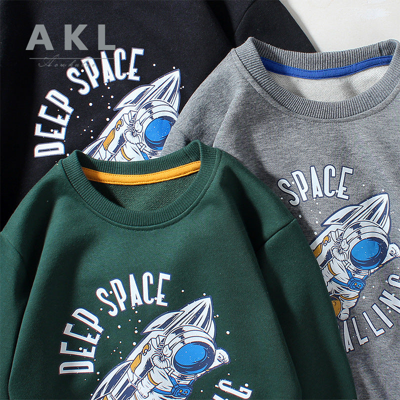Children Long Sleeve Shirts Spring Long Sleeve Guard Card Gatong Boy Pullover