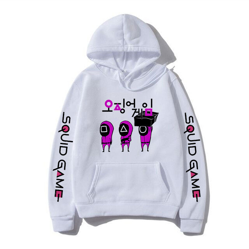 Squid Game Costume Squid Game Loose Casual Hooded Couple Sweater
