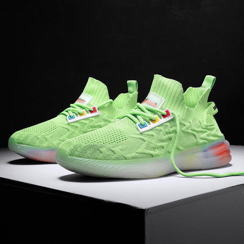 designer Sneaker Shoes Summer Breathable Casual Fashion Sports Solid Color Men's Shoes