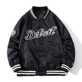 Varsity Jacket Baseball Uniform Men Spring, Autumn And Winter Loose Embroidery Cotton-Padded Coat