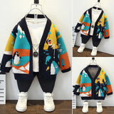 Toddler Boys Jackets Boys Autumn Clothing Sweater Cardigan Autumn
