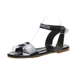 Women Open Toe Sandals Flats Large Size Summer Flat Fashion Sandals