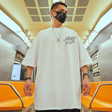 Men T-Shirts Large Print Loose Half Sleeve
