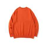 Men Sweater Cartoon Dinosaur Jacquard Sweater Men's Loose round Neck Sweater Trendy Brand Pullover Top