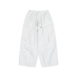 Man Fall Outfis Retro Wide Leg Overalls Men's Loose Street Straight Multi-Pocket All-Matching Casual Pants