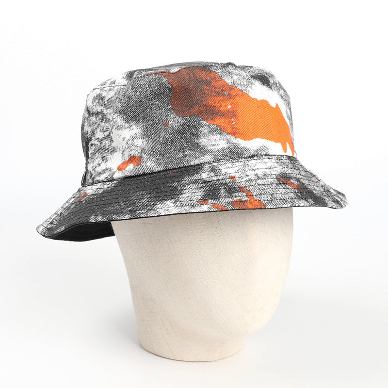 Bucket Hat Fishing Cap Cotton Print Fisherman Hat Bucket Hat Outdoor Leisure Men's and Women's Spring and Summer Hat