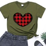 Valentine's Day T Shirts Couples Printed Women's T-shirt Loose T-shirt
