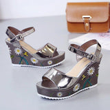 High Heels Slides Summer Buckle High Heel Sandals