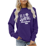 Yes I M Cold Sweatshirts Casual round Neck Sweater Hoodie