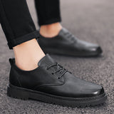 Men's Dress Shoes Classic Leather Oxfords Casual Cushioned Loafer Leather Shoes Men's Suit Casual