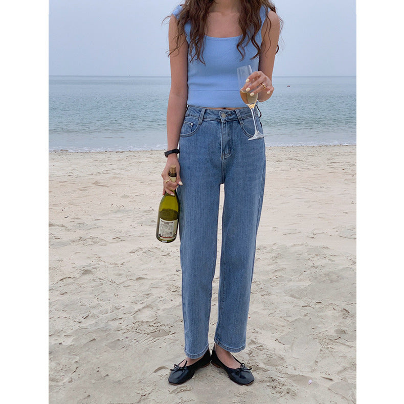 Gloria Vanderbilt Jeans Blue Jeans High Waist Straight Loose