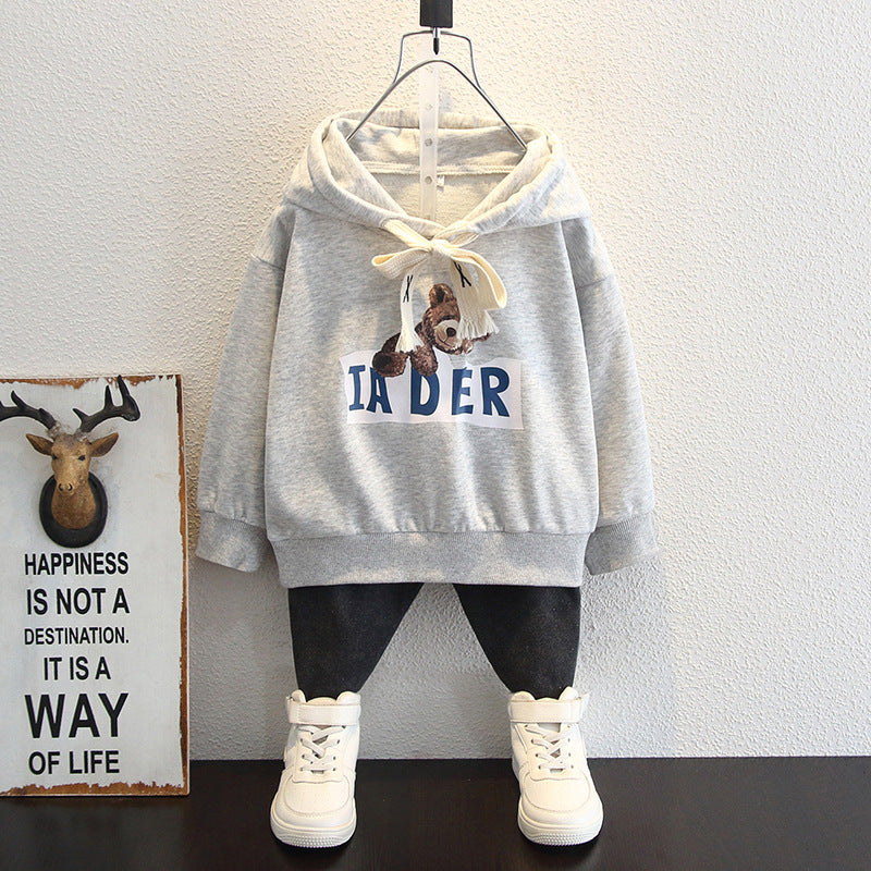 Toddler Boys Sweater Boy's Hoody Hooded Autumn Clothing