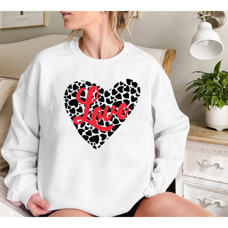 Valentine's Day T Shirt Sweater Brushed Hoody