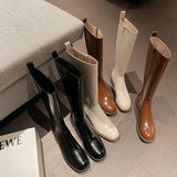 Beth Dutton Shoes High Leg Boot Women's White Boots Women's Knight Boots High Pure Leather