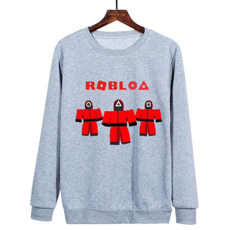 Squid Game Costume plus Size round Neck Sweater Loose Top Men