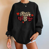 Valentine's Day T Shirt Wish Sweaters Women's Clothing Heart Printing Fleece Sweater Female
